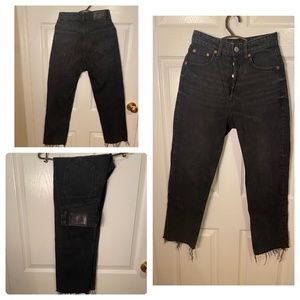 Preloved Zara Women’s Black Highwaisted/Straight Leg